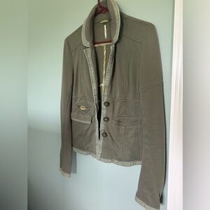 Free people jersey blazer size medium